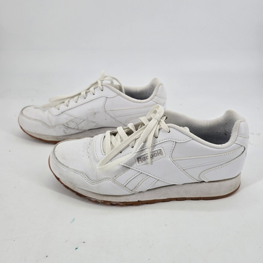 Reebok Classic Harman Run Mens 8.5 White Leather Gum Sole Sneakers CM9203